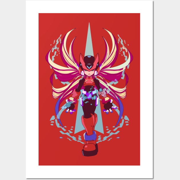 The Red Hero - Less colors V3 Wall Art by DoubleZero_24